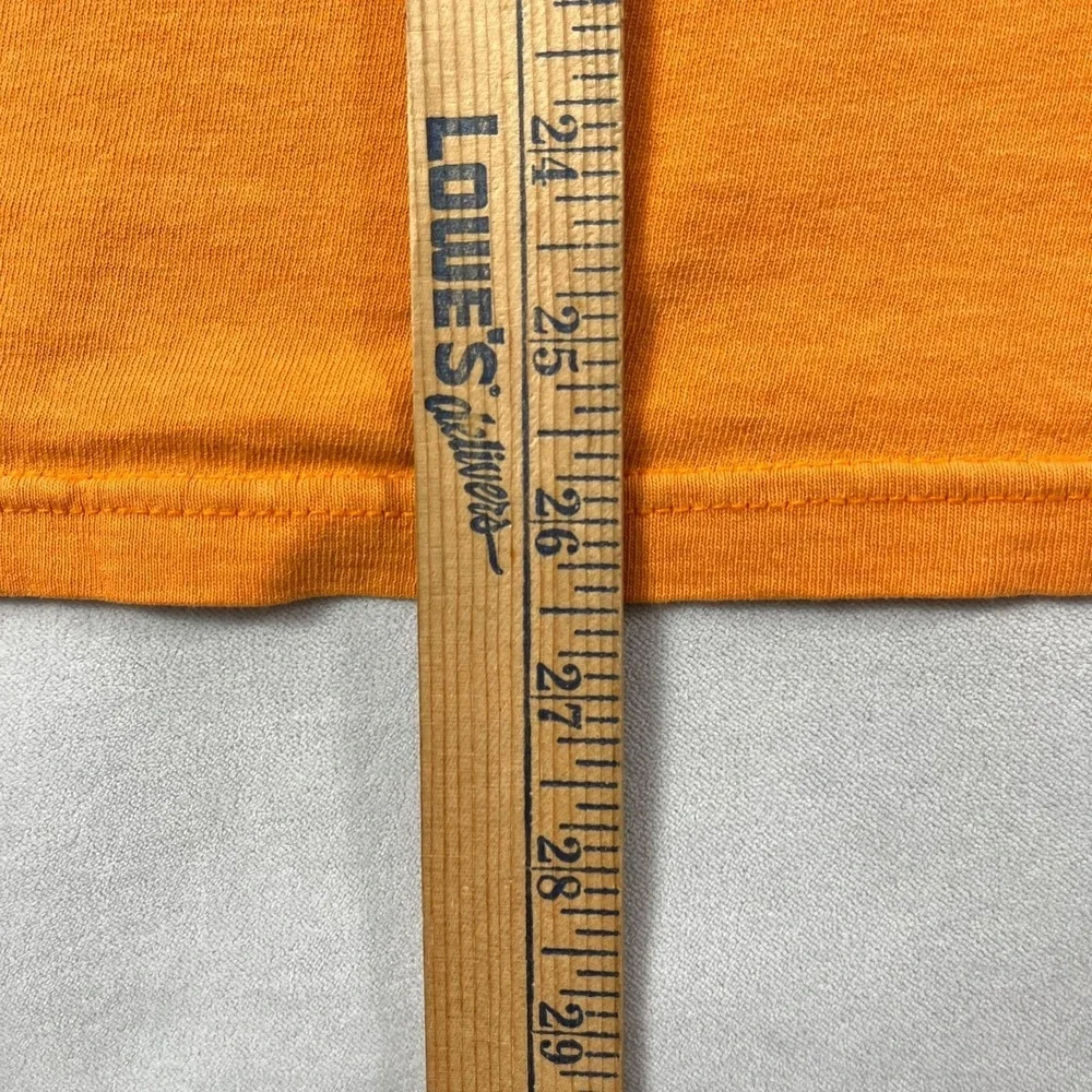 Vintage Nike T Shirt Men Large‎ Orange Embroidered Small Spell Out USA 90s